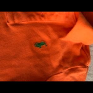 Orange polo shirt for 12 month old baby.